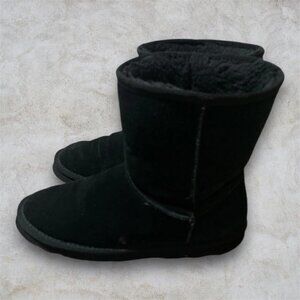 Black Blank Snow Boots